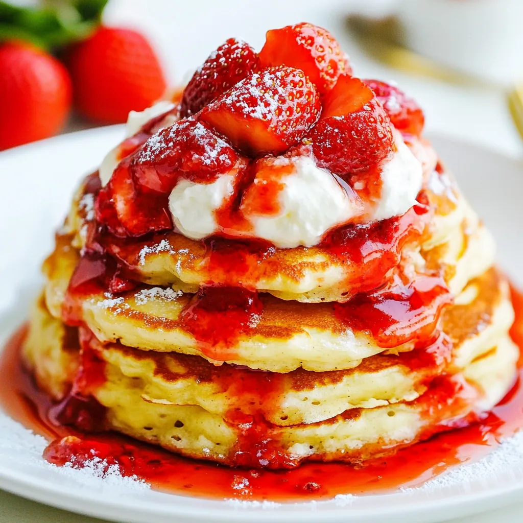 Strawberry Shortcake Pancakes