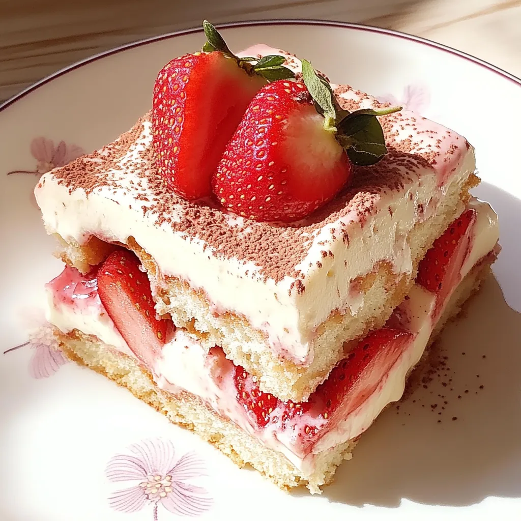 Strawberry Tiramisu