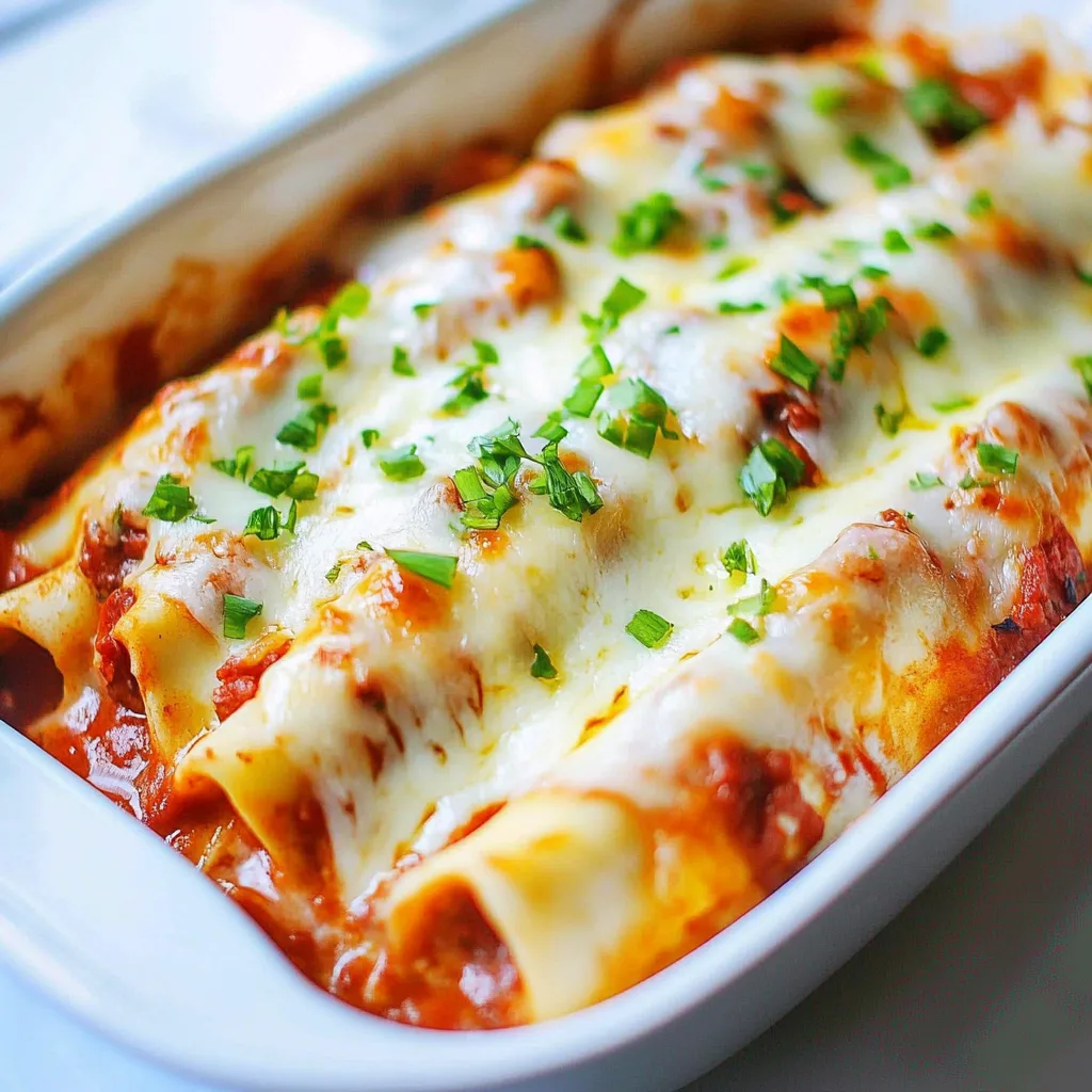String Cheese Manicotti