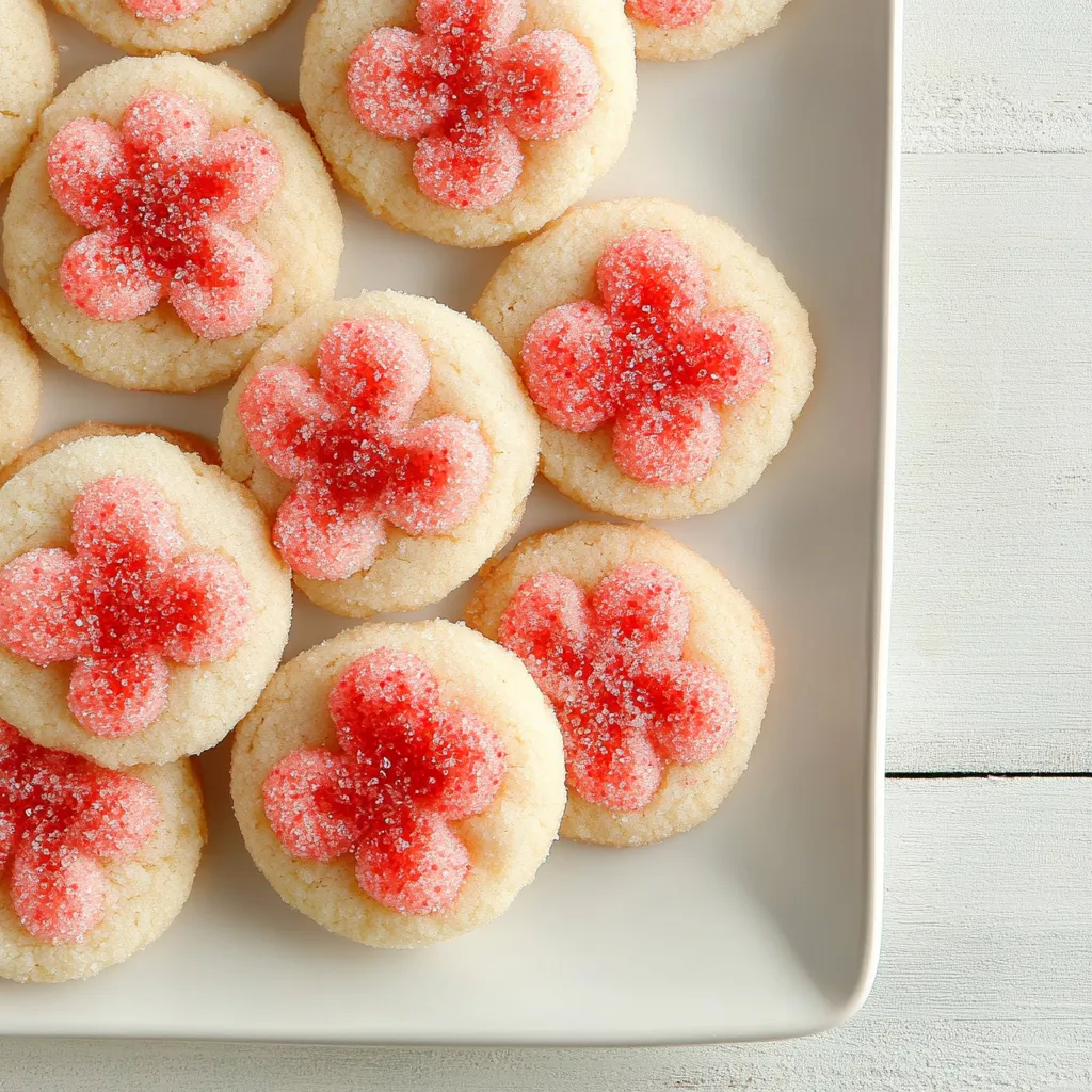 Stuffed Cherry Blossom Sugar Cookies