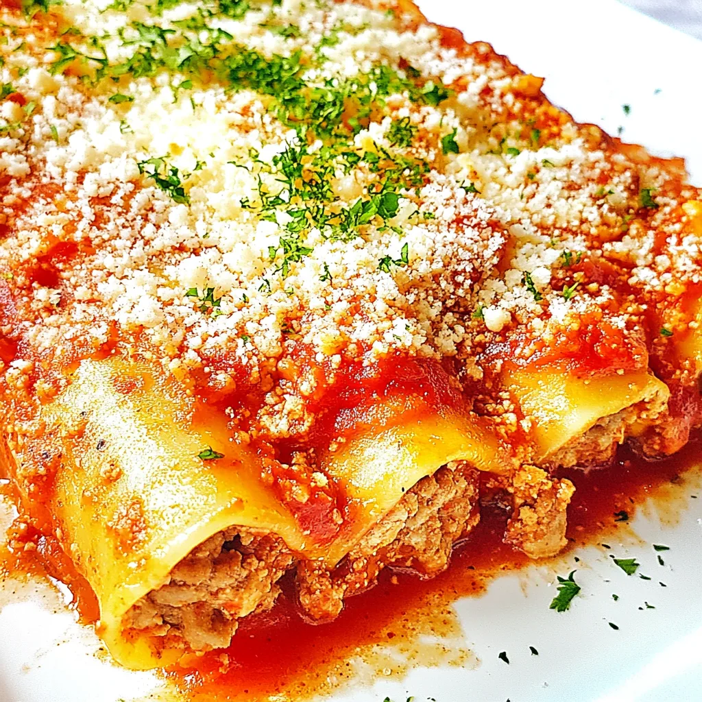 Stuffed Manicotti with Meat and Cheese