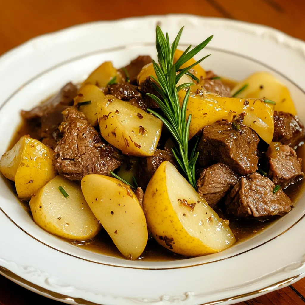 Swedish Lamb Stew with Pears