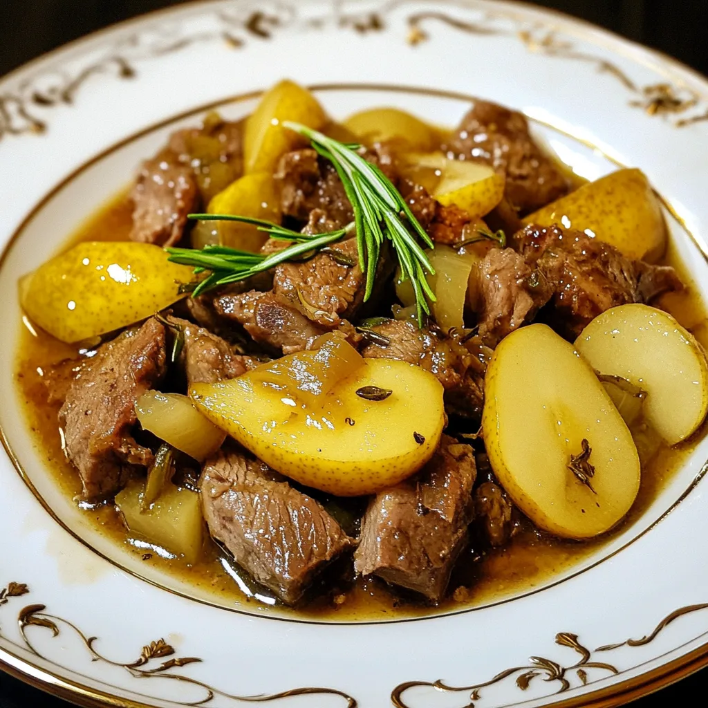Swedish Lamb Stew with Pears