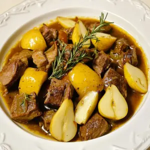 Swedish Lamb Stew with Pears