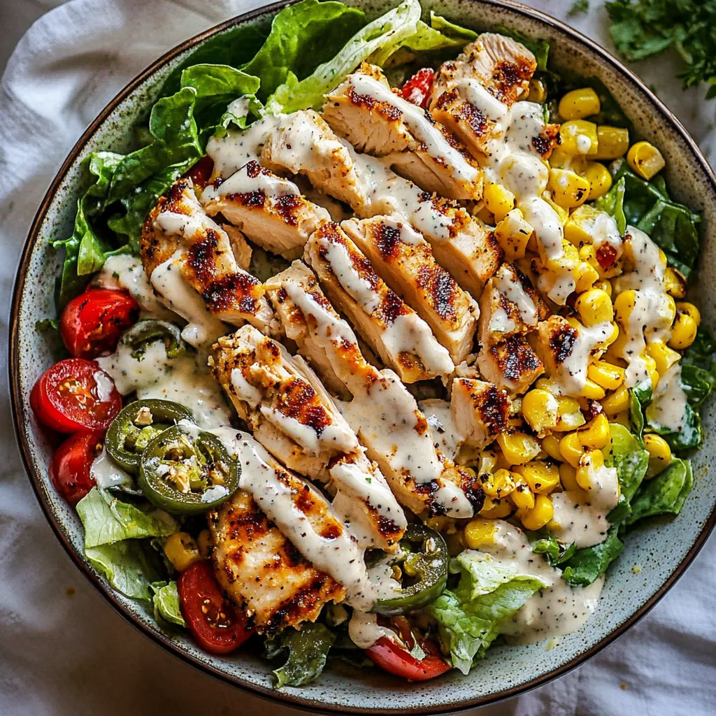 Tajín Chicken Jalapeño Corn Caesar Salad