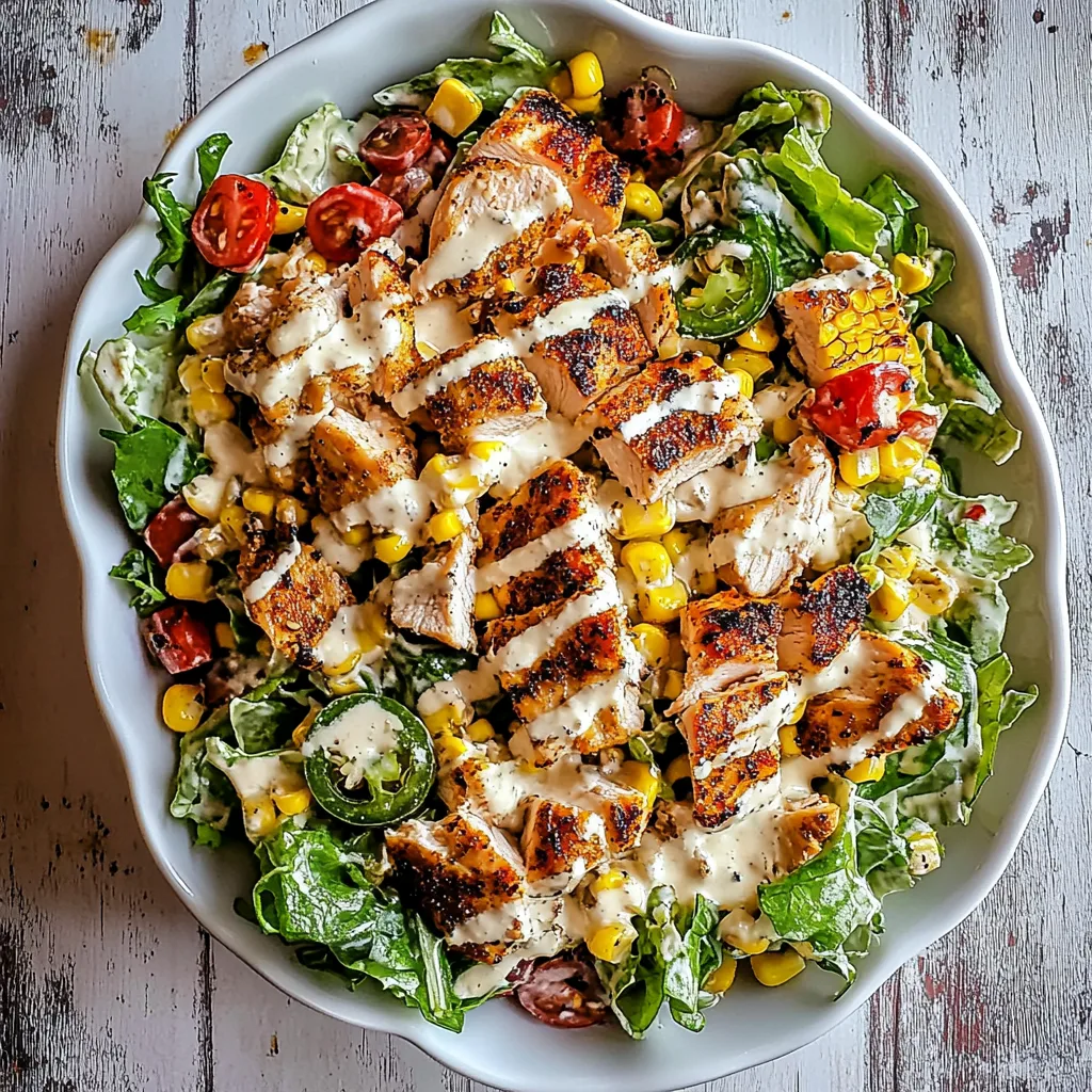 Tajín Chicken Jalapeño Corn Caesar Salad