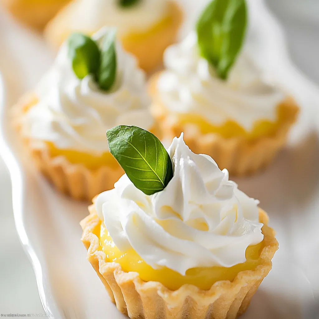 Tartlets with Lemon Curd and Whipped Cream