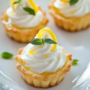 Tartlets with Lemon Curd and Whipped Cream