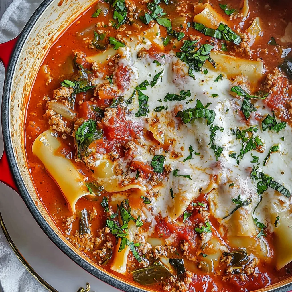 Lasagna Soup