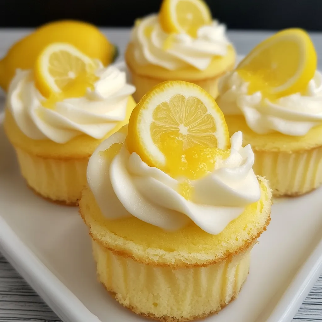 Triple Lemon Baby Cakes