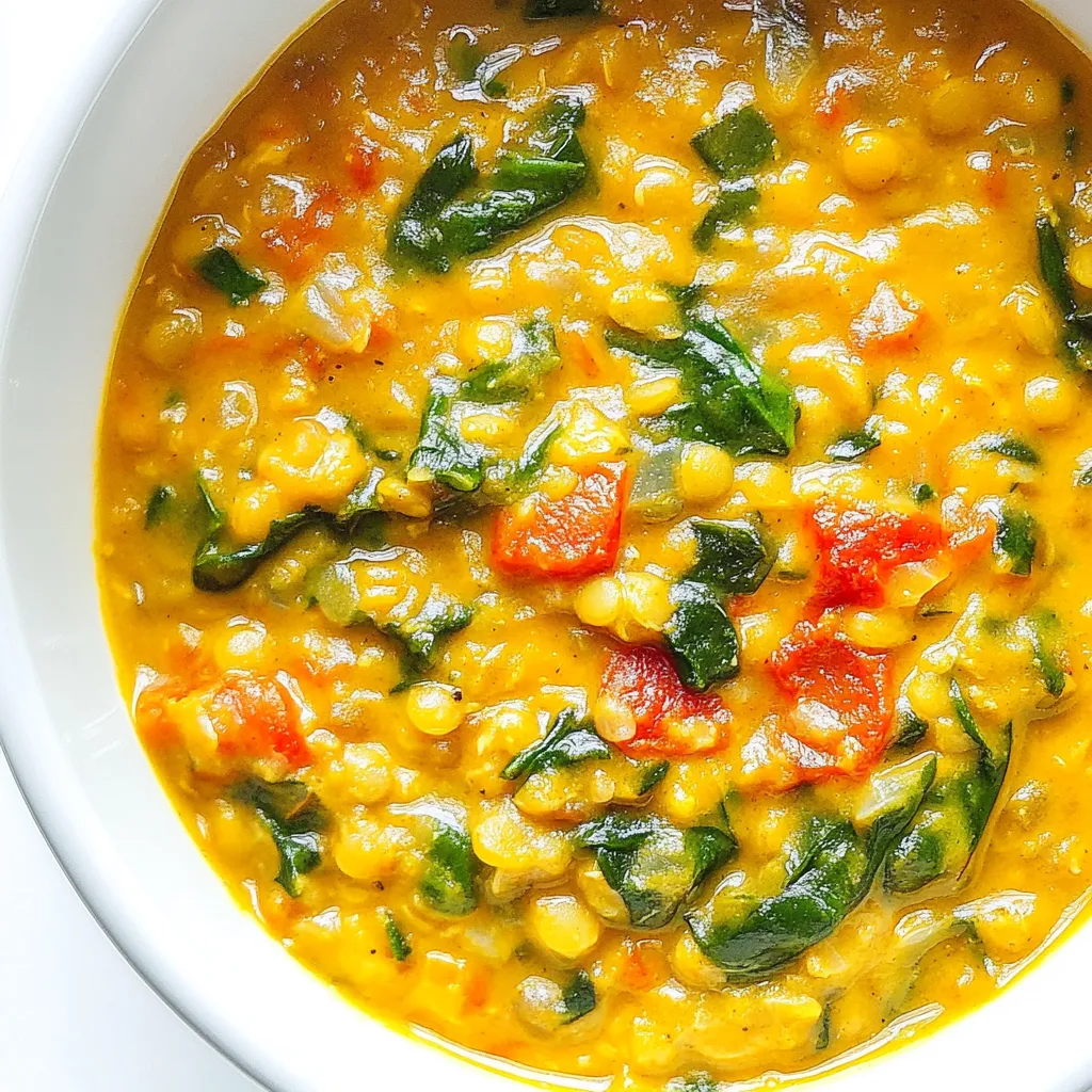 Vegan Coconut Curry Lentil Soup