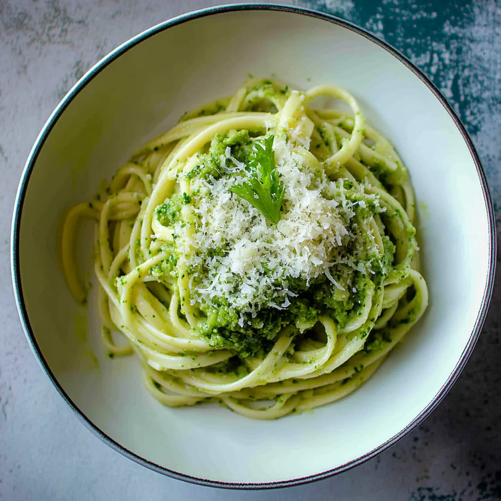 Watercress Pesto with Linguine