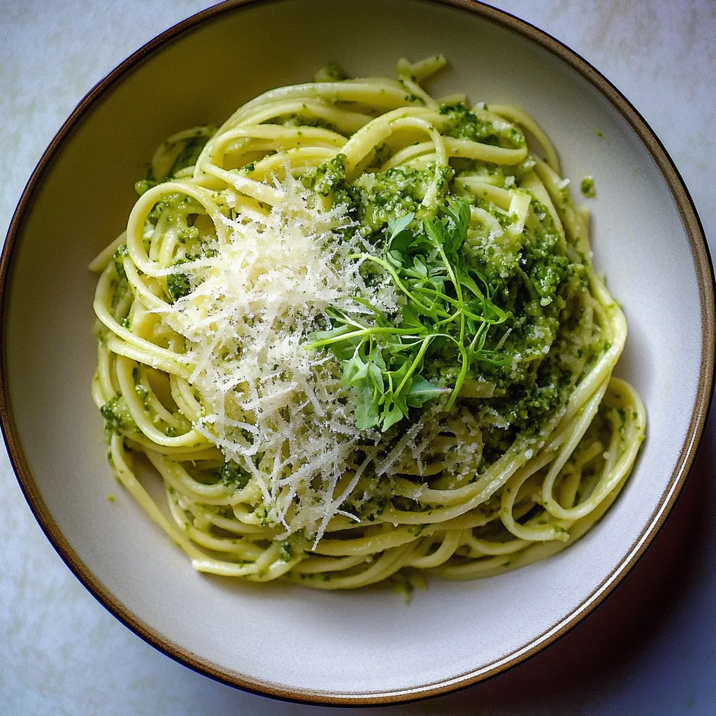 Watercress Pesto with Linguine