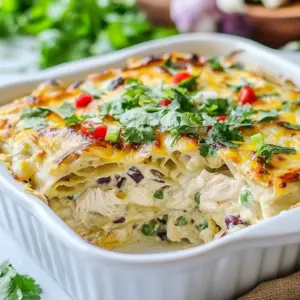 White Chicken Enchilada Casserole