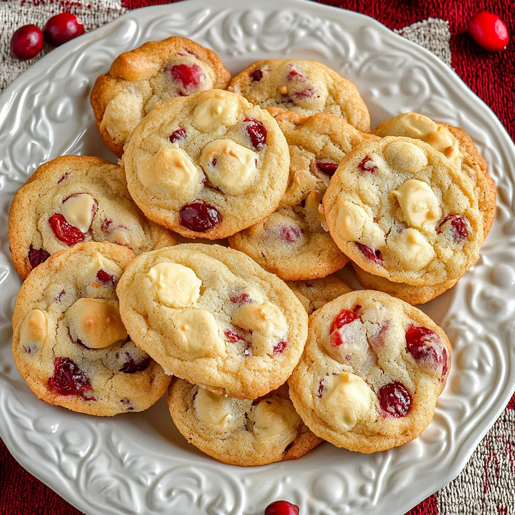White Chocolate Cranberry Cookies