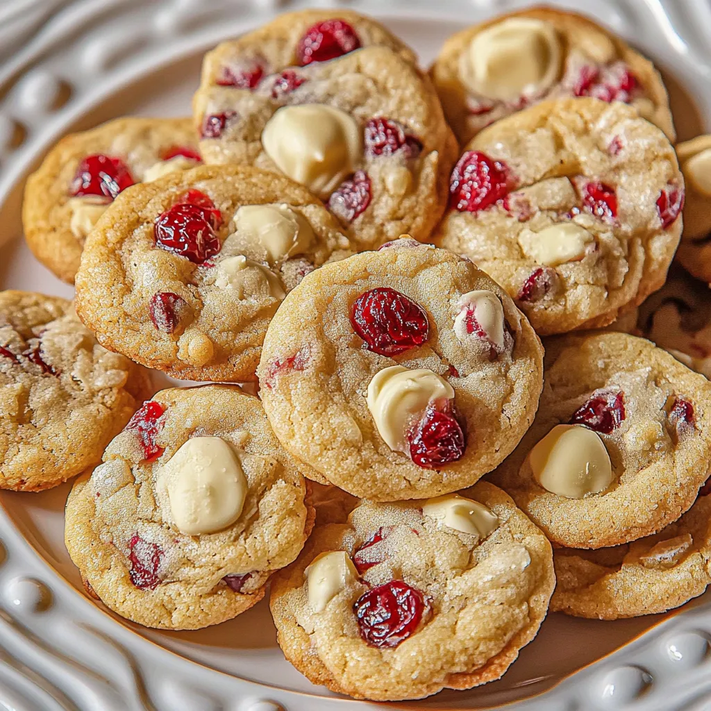 White Chocolate Cranberry Cookies