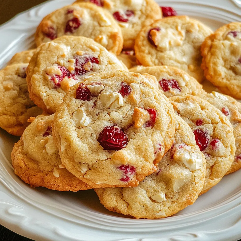 White Chocolate Cranberry Cookies