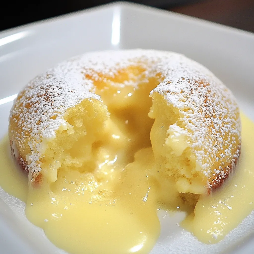 White Chocolate Lemon Lava Cake