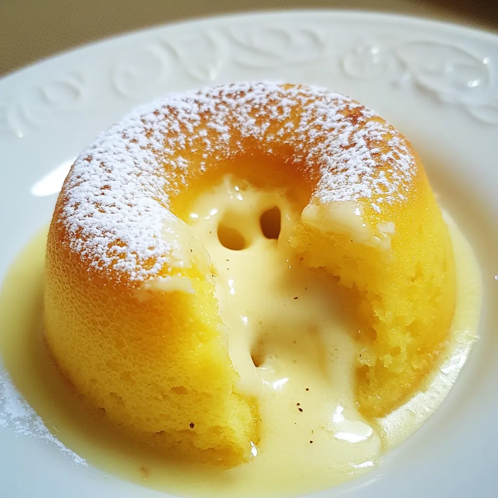 White Chocolate Lemon Lava Cake