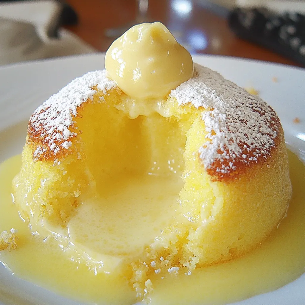 White Chocolate Lemon Lava Cake