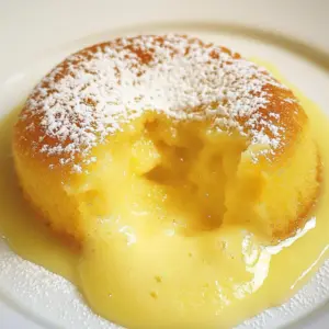 White Chocolate Lemon Lava Cake
