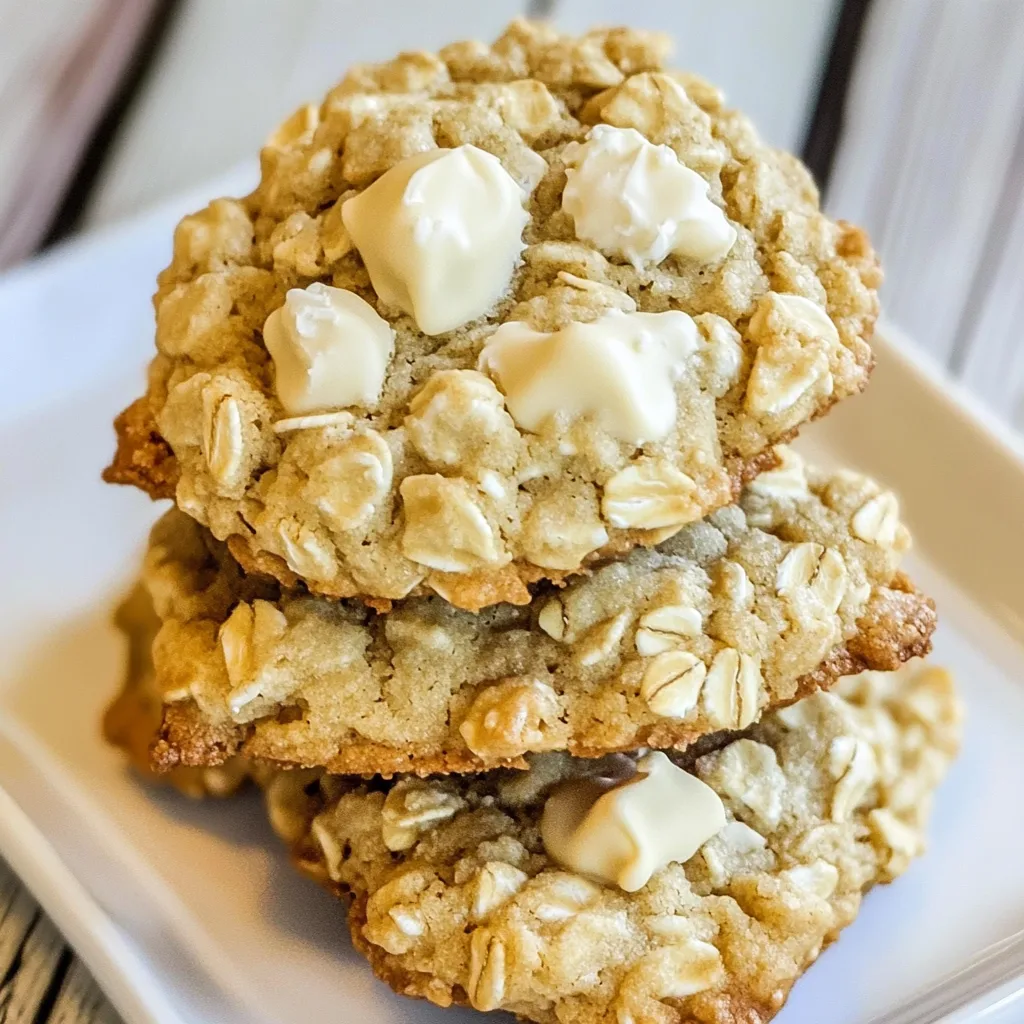 White Chocolate Oatmeal Cookies