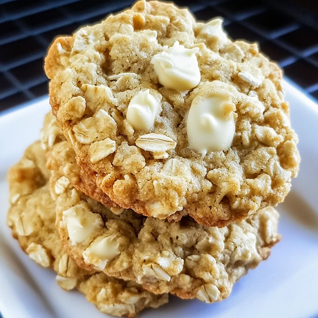 White Chocolate Oatmeal Cookies