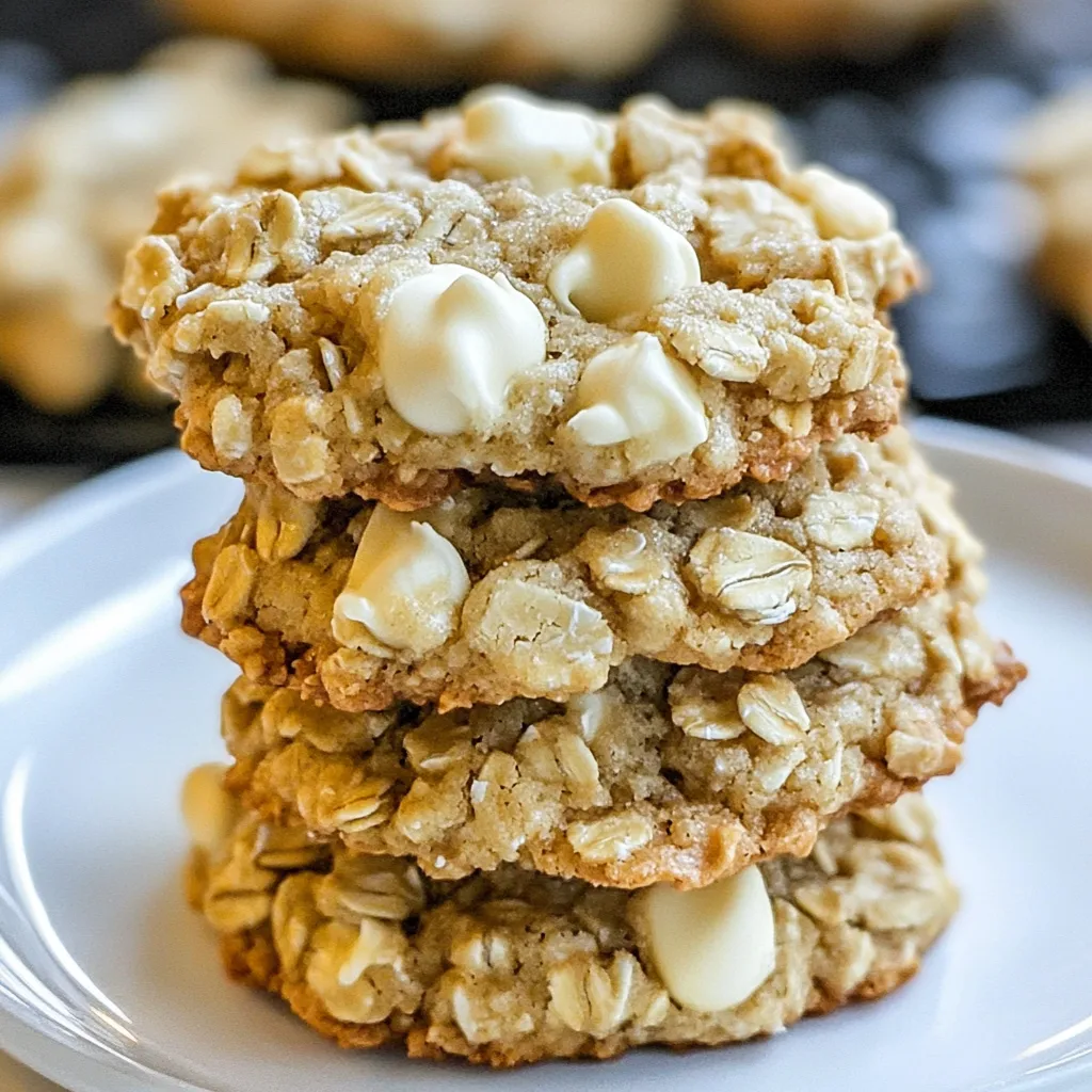 White Chocolate Oatmeal Cookies