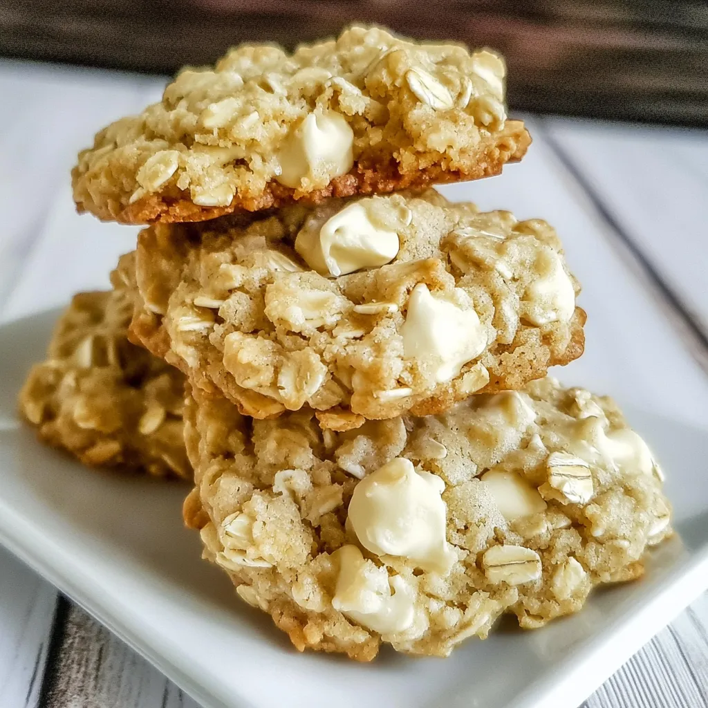 White Chocolate Oatmeal Cookies