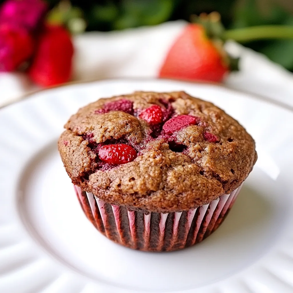 Whole Wheat Strawberry Beet Muffins