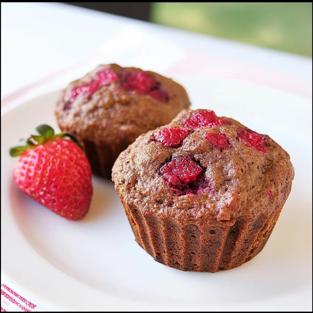 Whole Wheat Strawberry Beet Muffins